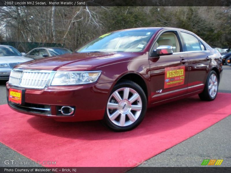 Merlot Metallic / Sand 2007 Lincoln MKZ Sedan