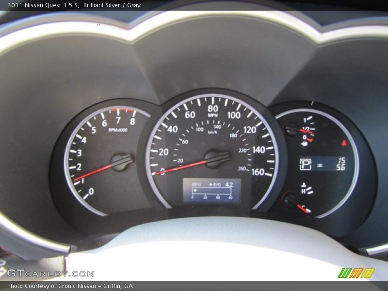 Brilliant Silver / Gray 2011 Nissan Quest 3.5 S