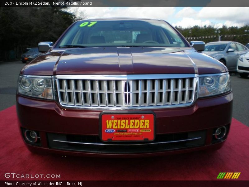 Merlot Metallic / Sand 2007 Lincoln MKZ Sedan