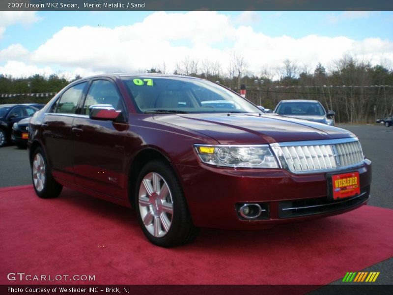 Merlot Metallic / Sand 2007 Lincoln MKZ Sedan