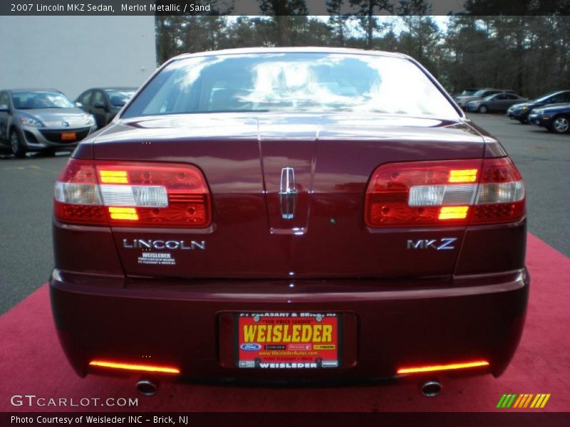Merlot Metallic / Sand 2007 Lincoln MKZ Sedan