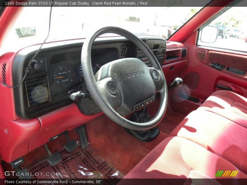  1995 Ram 3500 LT Regular Cab Dually Red Interior