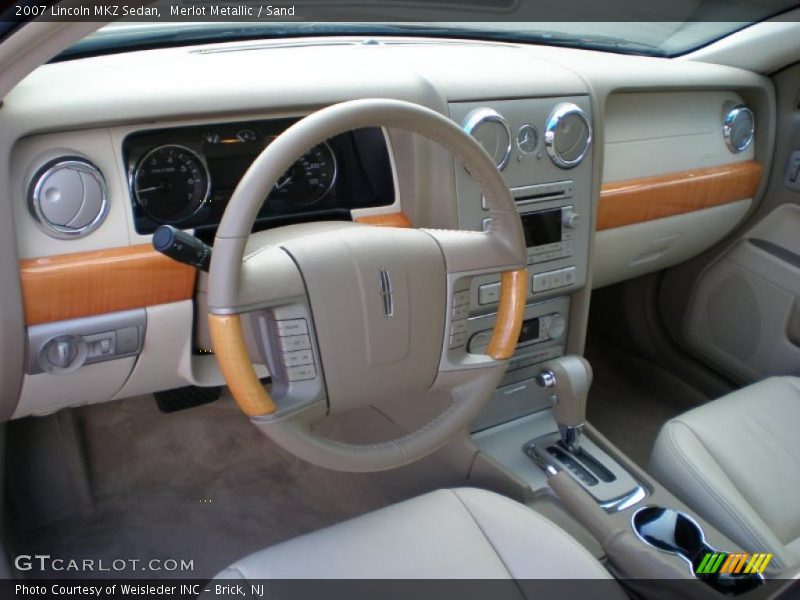 Merlot Metallic / Sand 2007 Lincoln MKZ Sedan