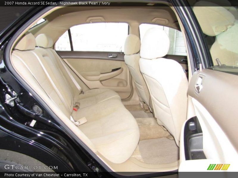 Nighthawk Black Pearl / Ivory 2007 Honda Accord SE Sedan