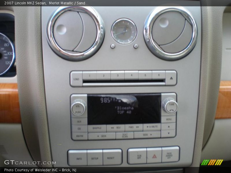 Merlot Metallic / Sand 2007 Lincoln MKZ Sedan