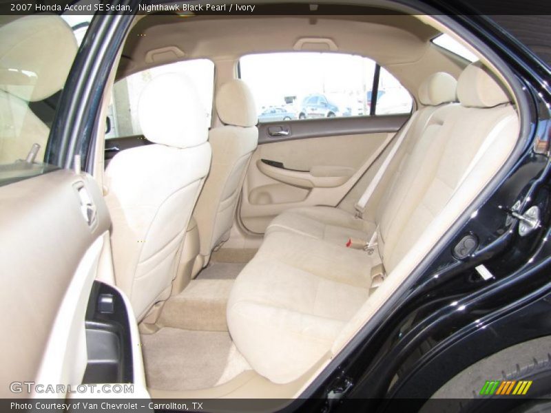 Nighthawk Black Pearl / Ivory 2007 Honda Accord SE Sedan