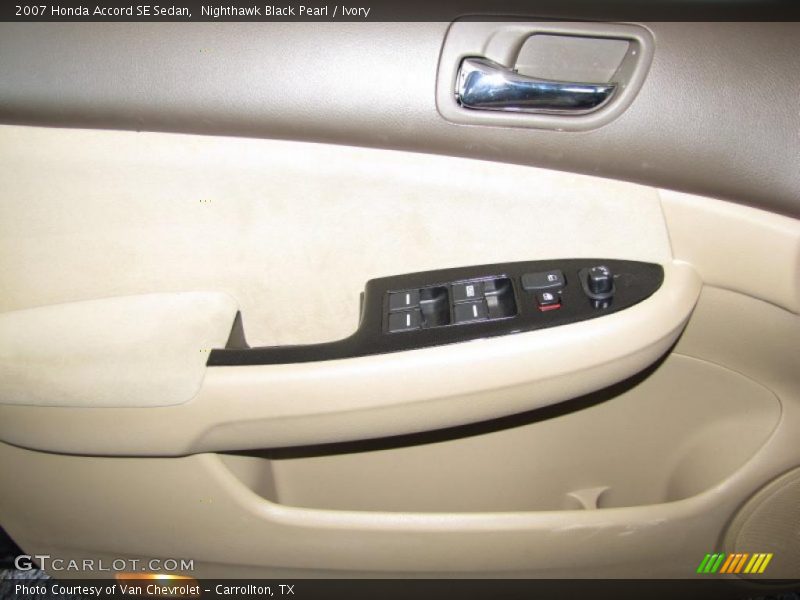 Nighthawk Black Pearl / Ivory 2007 Honda Accord SE Sedan