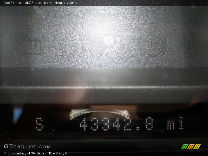 Merlot Metallic / Sand 2007 Lincoln MKZ Sedan