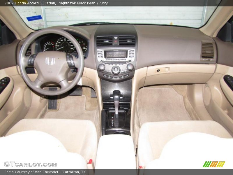 Nighthawk Black Pearl / Ivory 2007 Honda Accord SE Sedan