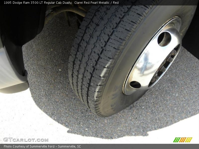 Claret Red Pearl Metallic / Red 1995 Dodge Ram 3500 LT Regular Cab Dually