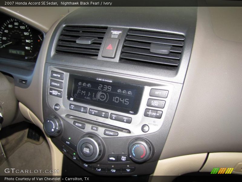 Nighthawk Black Pearl / Ivory 2007 Honda Accord SE Sedan