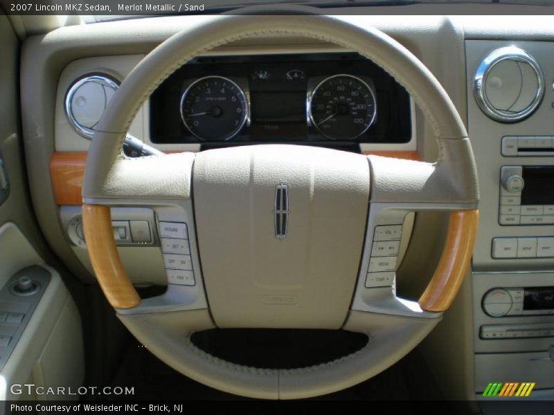 Merlot Metallic / Sand 2007 Lincoln MKZ Sedan