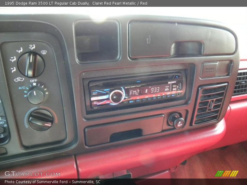 Claret Red Pearl Metallic / Red 1995 Dodge Ram 3500 LT Regular Cab Dually