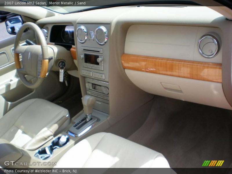 Merlot Metallic / Sand 2007 Lincoln MKZ Sedan