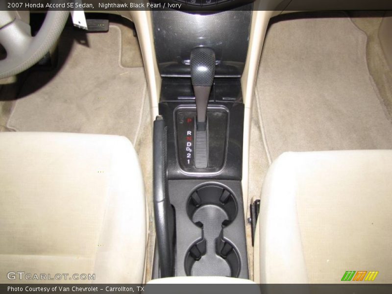 Nighthawk Black Pearl / Ivory 2007 Honda Accord SE Sedan