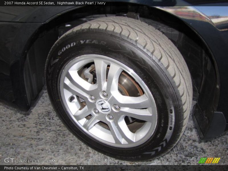 Nighthawk Black Pearl / Ivory 2007 Honda Accord SE Sedan