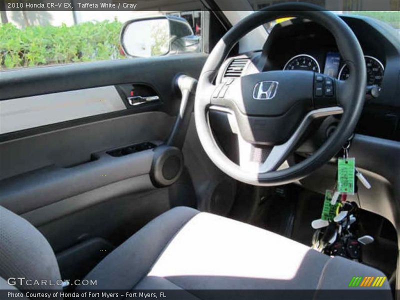 Taffeta White / Gray 2010 Honda CR-V EX