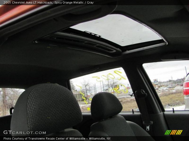 Spicy Orange Metallic / Gray 2005 Chevrolet Aveo LT Hatchback