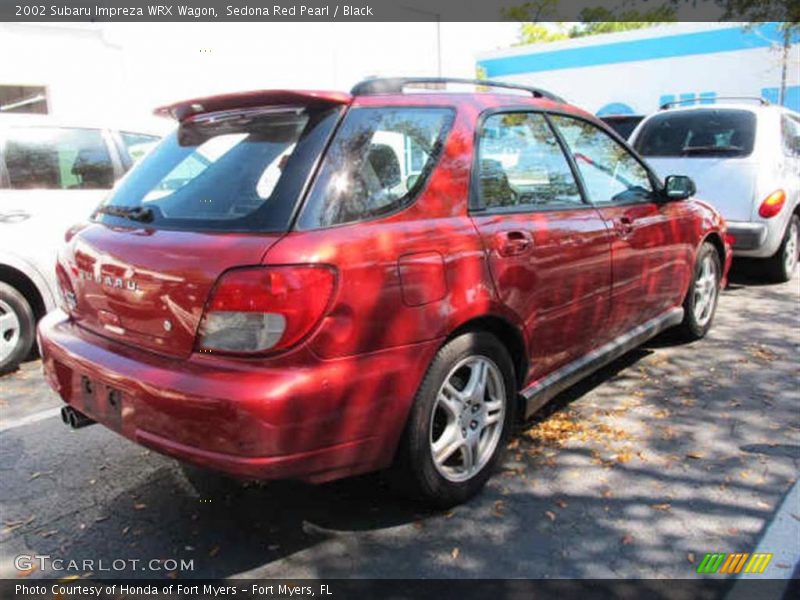 Sedona Red Pearl / Black 2002 Subaru Impreza WRX Wagon