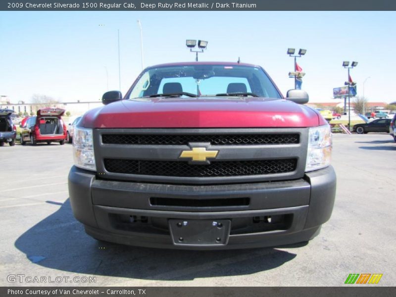 Deep Ruby Red Metallic / Dark Titanium 2009 Chevrolet Silverado 1500 Regular Cab