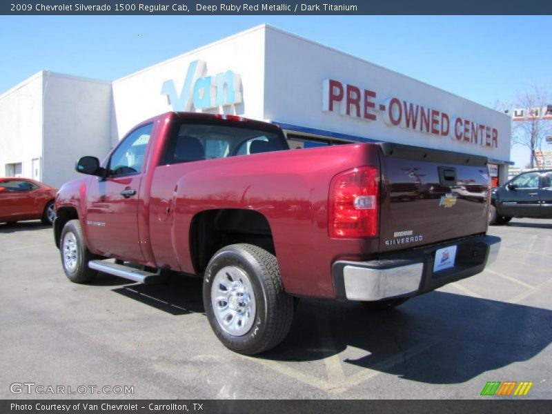 Deep Ruby Red Metallic / Dark Titanium 2009 Chevrolet Silverado 1500 Regular Cab