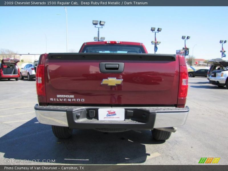 Deep Ruby Red Metallic / Dark Titanium 2009 Chevrolet Silverado 1500 Regular Cab