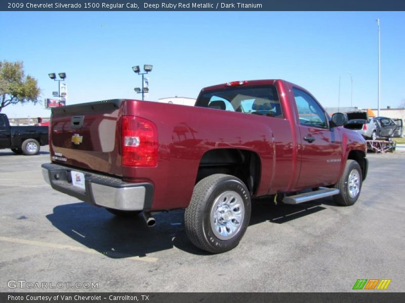 Deep Ruby Red Metallic / Dark Titanium 2009 Chevrolet Silverado 1500 Regular Cab