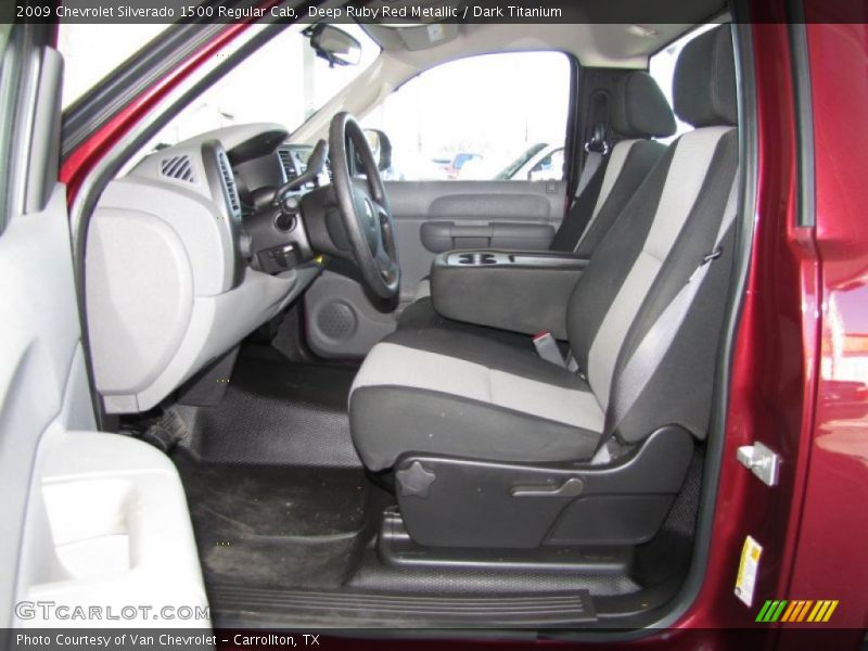 Deep Ruby Red Metallic / Dark Titanium 2009 Chevrolet Silverado 1500 Regular Cab