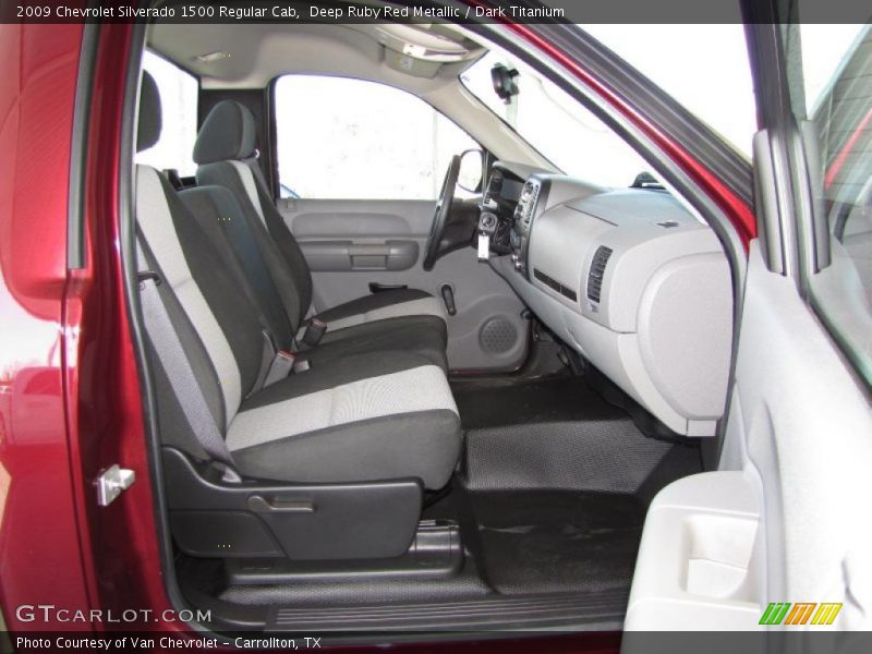 Deep Ruby Red Metallic / Dark Titanium 2009 Chevrolet Silverado 1500 Regular Cab