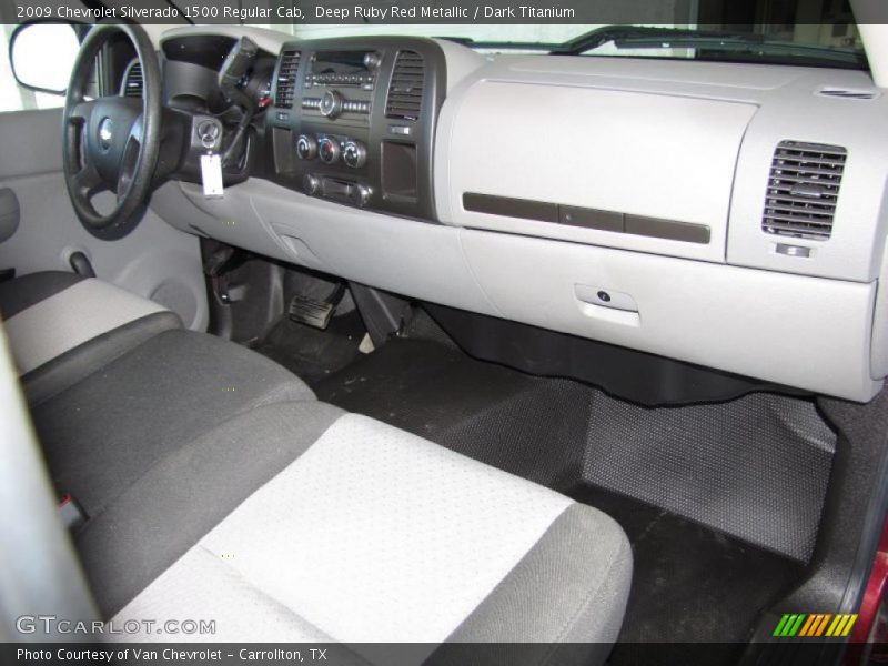 Deep Ruby Red Metallic / Dark Titanium 2009 Chevrolet Silverado 1500 Regular Cab