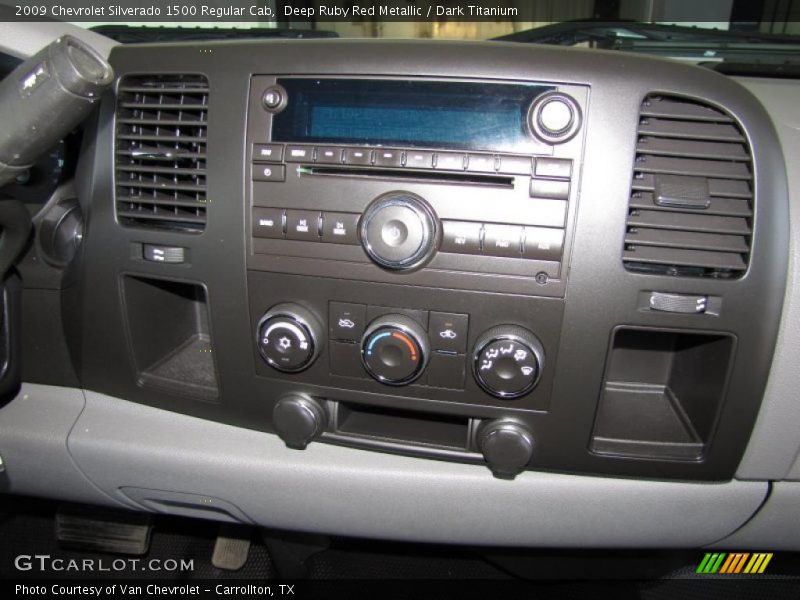 Deep Ruby Red Metallic / Dark Titanium 2009 Chevrolet Silverado 1500 Regular Cab