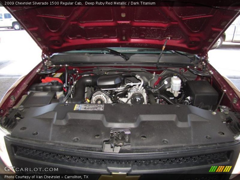 Deep Ruby Red Metallic / Dark Titanium 2009 Chevrolet Silverado 1500 Regular Cab