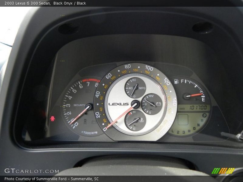  2003 IS 300 Sedan 300 Sedan Gauges
