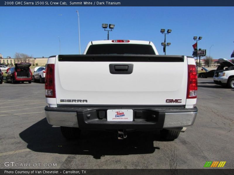 Summit White / Dark Titanium 2008 GMC Sierra 1500 SL Crew Cab