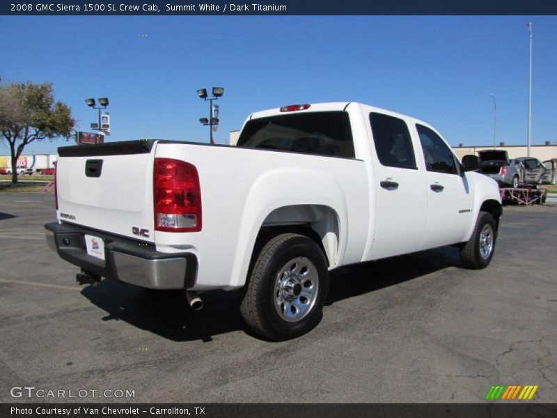 Summit White / Dark Titanium 2008 GMC Sierra 1500 SL Crew Cab