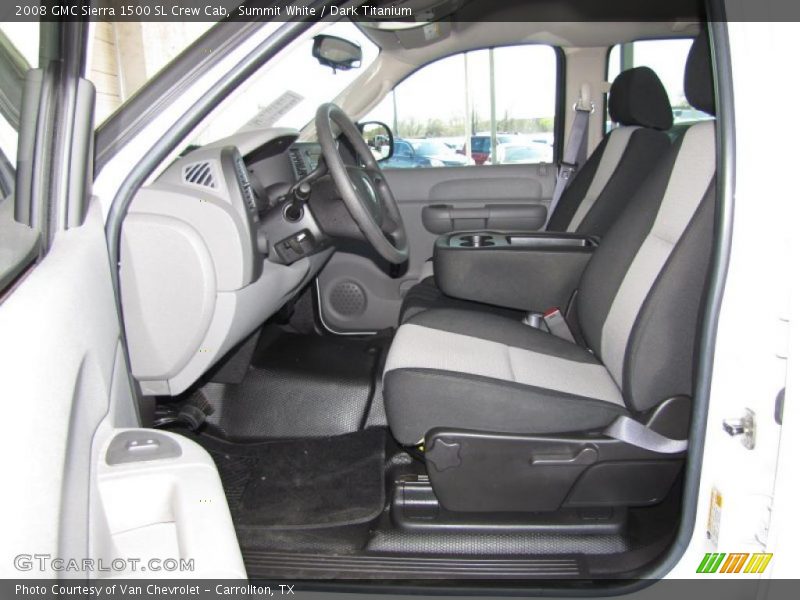 Summit White / Dark Titanium 2008 GMC Sierra 1500 SL Crew Cab