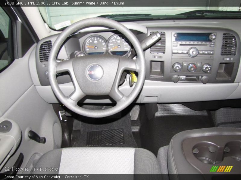 Dashboard of 2008 Sierra 1500 SL Crew Cab
