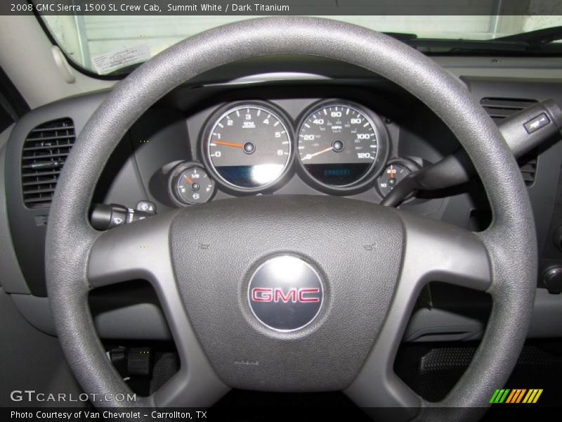  2008 Sierra 1500 SL Crew Cab Steering Wheel