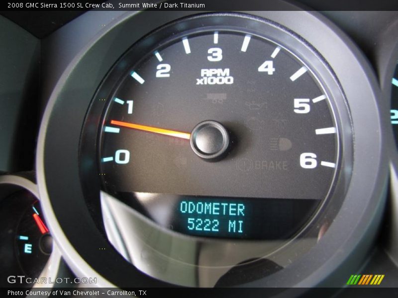 Summit White / Dark Titanium 2008 GMC Sierra 1500 SL Crew Cab