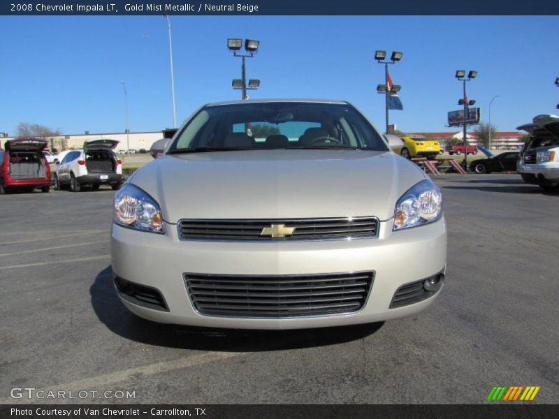 Gold Mist Metallic / Neutral Beige 2008 Chevrolet Impala LT