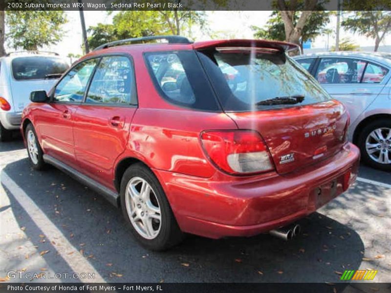 Sedona Red Pearl / Black 2002 Subaru Impreza WRX Wagon