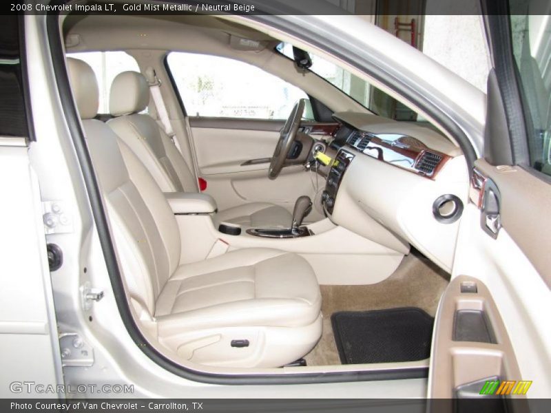 Gold Mist Metallic / Neutral Beige 2008 Chevrolet Impala LT