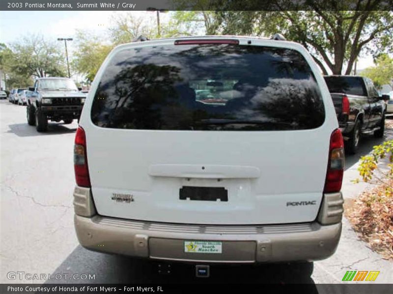 Summit White / Gray 2003 Pontiac Montana