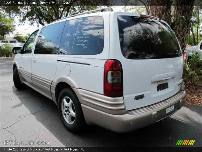 Summit White / Gray 2003 Pontiac Montana