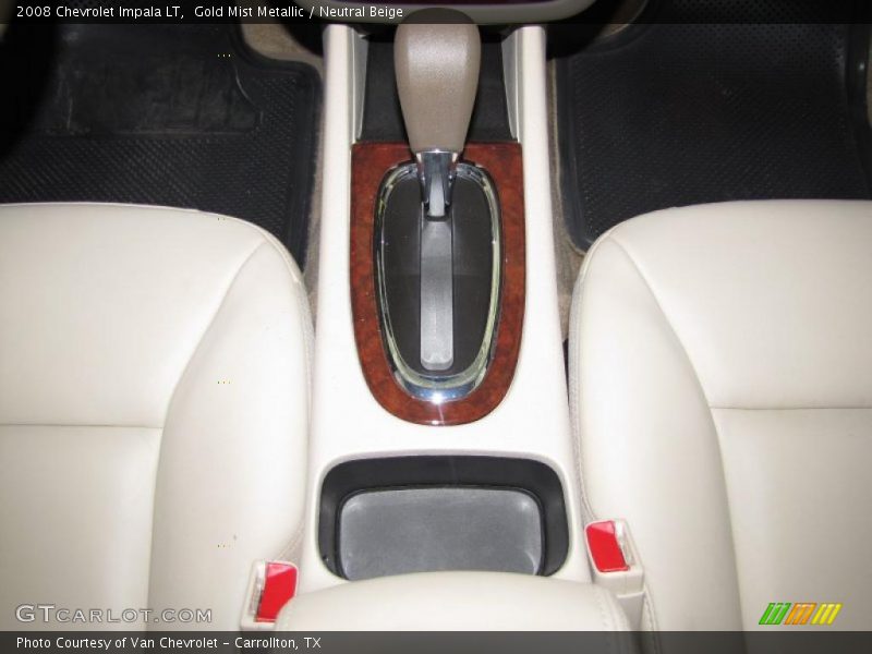 Gold Mist Metallic / Neutral Beige 2008 Chevrolet Impala LT