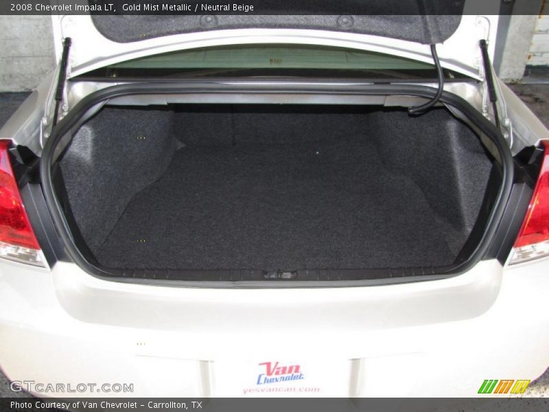 Gold Mist Metallic / Neutral Beige 2008 Chevrolet Impala LT