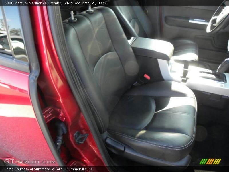 Vivid Red Metallic / Black 2008 Mercury Mariner V6 Premier