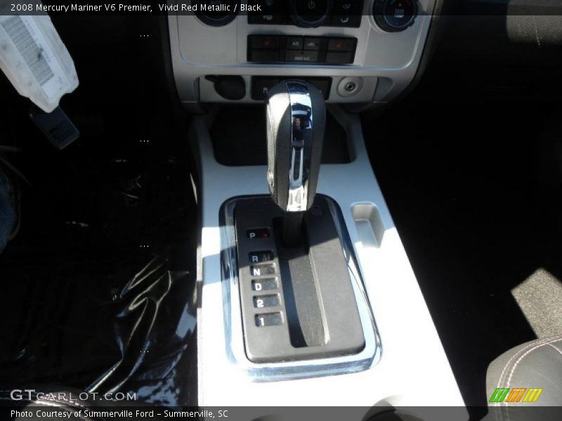 Vivid Red Metallic / Black 2008 Mercury Mariner V6 Premier