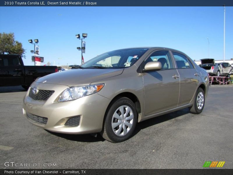 Desert Sand Metallic / Bisque 2010 Toyota Corolla LE