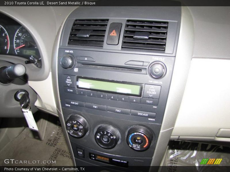 Desert Sand Metallic / Bisque 2010 Toyota Corolla LE